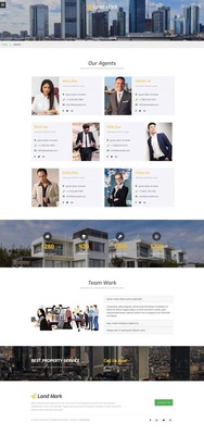 Land Mark – Real Estate Bootstrap Responsive Web Template