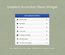 Gradient Accordion Menu Responsive Widget Template