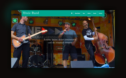 Music Band a Entertainment Category Flat Bootstrap Responsive web template