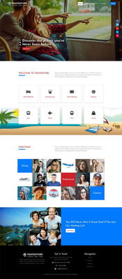 Traventure Travel Category Bootstrap Responsive Web Template