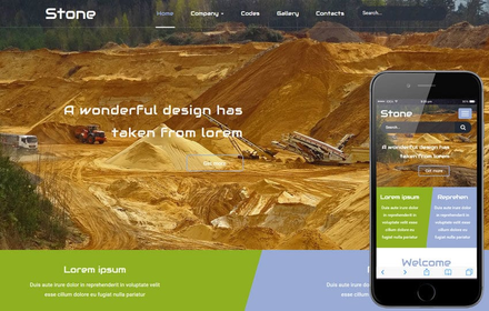 Stone a Industrial Flat Bootstrap Responsive Web Template