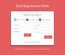 Dual Registration Form Responsive Widget Template