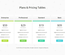 Clean Plans and Pricing Tables Responsive Widget Template