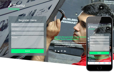 Manu Factory a Industrial Category Flat Bootstrap Responsive Web Template