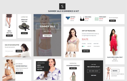 Summer Sale UI Kit a Flat Bootstrap Responsive Web Template