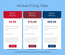 Module Pricing Table Flat Responsive Widget Template