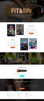 Fit and Spa a Beauty Category Bootstrap Responsive Web Template