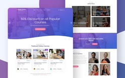 Study Course a Online Education Website Template