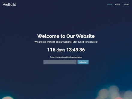 Free bootstrap coming soon template with countdown | BootstrapMade