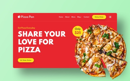 Pizza Pan Website Template