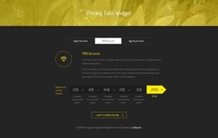 Pricing Tabs Widget Flat Responsive Widget Template