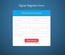 Signer Register Form Flat Responsive Widget Template