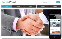 Paisa Point web and mobile website template for free