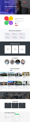 Promoter Real estate Category Bootstrap Responsive Web Template.