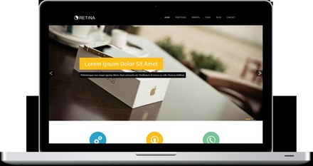 Marketing Landing Page Flat Responsive web template