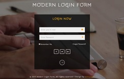 Modern Login Form a Responsive Widget Template