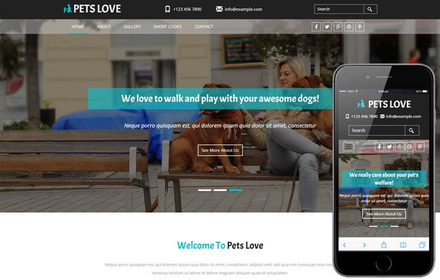 Pets Love a animal Category Flat Bootstrap Responsive Web Template