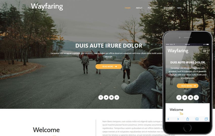 Wayfaring a Travel Category Flat Bootstrap Responsive Web Template