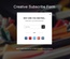 Creative Subscribe Form Flat Responsive Widget Template