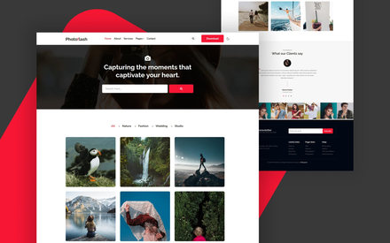 Photo Flash Website Template