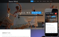 Dance Whirl an Entertainment Category Bootstrap Responsive Web Template