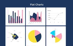 Flat Style Charts Responsive Widget Template