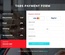 Tabs Payment Form Flat Responsive Widget Template