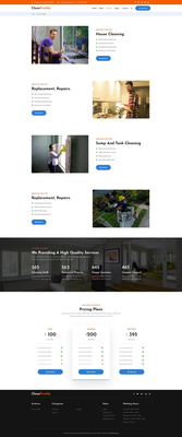 CleanFreshly Website Template