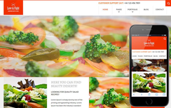 Love and Fight a Flat Restaurant Responsive Web Template