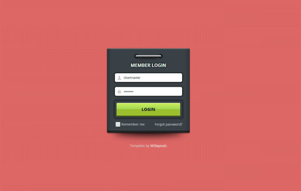 Glossy Login Form