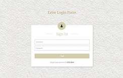 Erise Login Form Responsive Widget Template