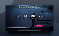 Grand Coming Soon Responsive Widget Template