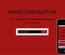 Estimated Under Construction Web and Mobile Template