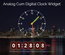 Analog Cum Digital Clock Widget Flat Responsive Widget Template