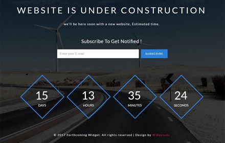 Forthcoming Widget Responsive Widget Template