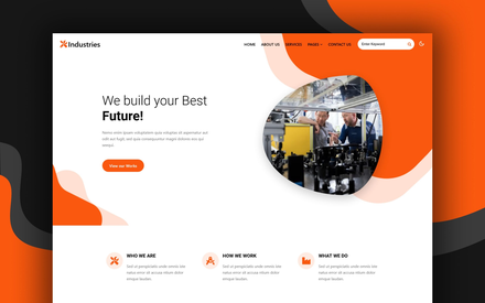 Industries Website Template