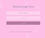 Welcome Login Form Responsive Widget Template