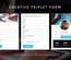 Creative triplet Form a Responsive Widget Template