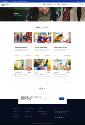 Studious Website Template