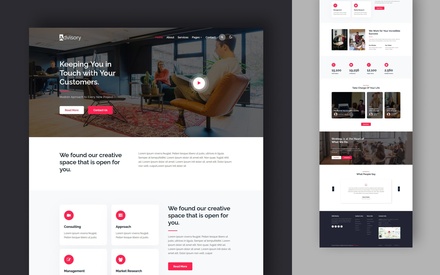 Advisory Website Template