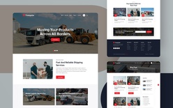 Transpolar a transportation related website template