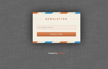 Rebounded Newsletter Signup Form Template