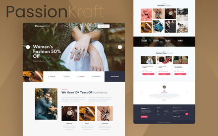 Passion Kraft a fashion category website template