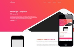 Minimalist a onepage Multipurpose Flat Bootstrap Responsive web template