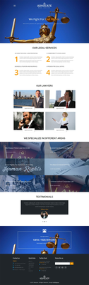 Advocate a Business Category Bootstrap Responsive Web Template