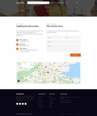 Digital Edu a Education Course Website Template