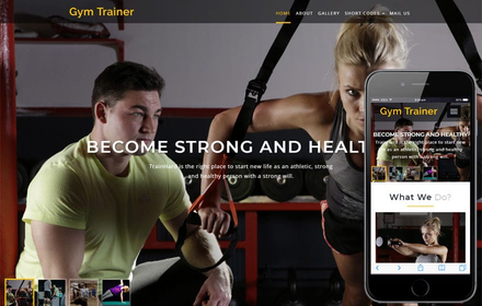 Gym Trainer a Sports Category Bootstrap Responsive Web Template