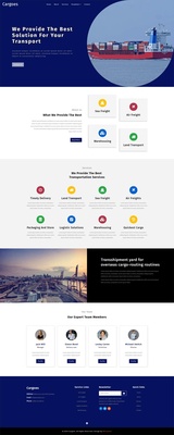 Cargoes an Industrial Category Bootstrap Responsive Web Template