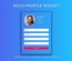 Solo Profile a Flat Responsive Widget Template