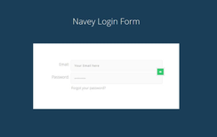 Navey Login Form Responsive Widget Template